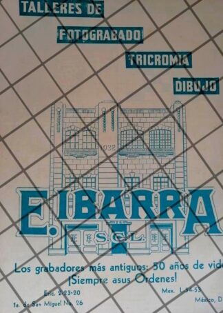 CARTEL ANTIGUO ENRIQUE IBARRA, GRABADORES 1934 /1004