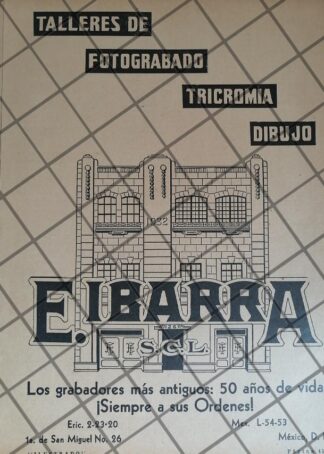 CARTEL ANTIGUO ENRIQUE IBARRA, GRABADORES 1934 /1003