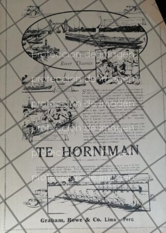 CARTEL DE PUBLICIDAD ATIGUA, TE HORNIMAN 1927 RARO /2