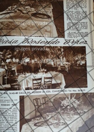 CARTEL ANTIGUO. SALON CASA ROSENDO PEREZ 1948