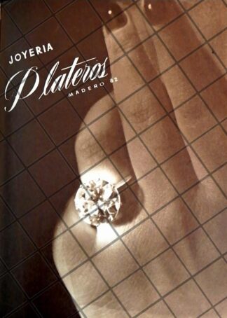 CARTEL ANTIGUO JOYERIA PLATEROS 1948 8