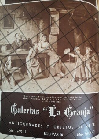 CARTEL ANTIGUO TIENDA GALERIAS LA GRANJA 1948 GG4