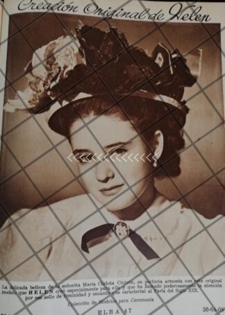 PUBLICIDAD ANTIGUA CON MARIA CARLOTA CINTRON TAPIA 1948