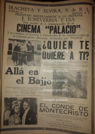 CARTEL ANTIGUO INAUGURACION CINEMA PALACIO 1941