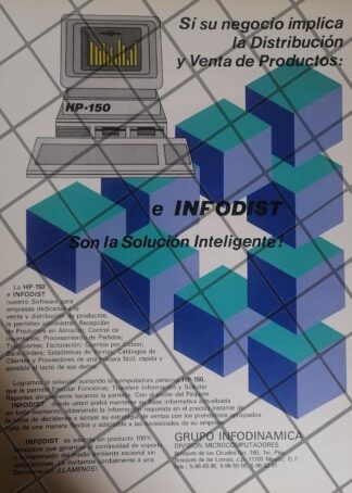 PUBLICIDAD ANTIGUA GRUPO INFODICAMICA S.A 1985
