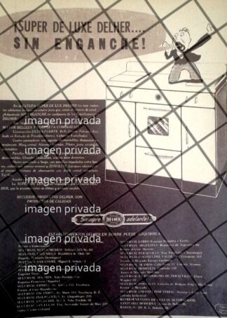 CARTEL PUBLICITARIO RETRO ESTUFAS DELHER 1945 649
