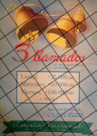 AFICHE RETRO. LOTERIA NACIONAL 1944 /191