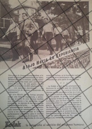 CARTEL RETRO KODAK Y RECLUTAMIENTO MILITAR GUERRA MUNDIAL 1944 E4