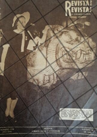 PORTADA ANTIGUA LA ACTRIZ. ROSITA MORENOS EN N.YORK 1940