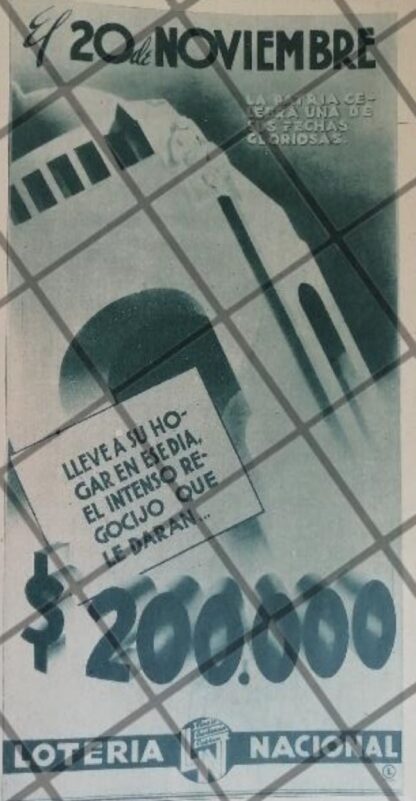 3 AFICHES RETRO. LOTERIA NACIONAL 1936 /195 - Image 4