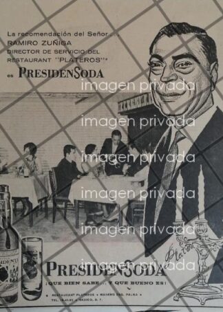 CARTEL RETRO DOMEQC Y RAMIRO ZUÑIGA RESTAURANT PLATEROS