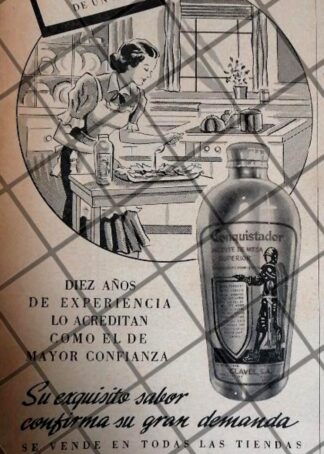 CARTEL PUBLICITARIO RETRO ACEITE CONQUISTADOR 1942 359