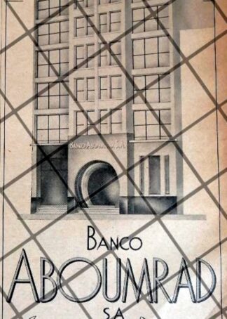 CARTEL PUBLICITARIO RETRO. BANCO ABOUNMRAD 1942 /155