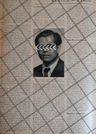 AFICHE RETRO LA SINFONICA NAC Y BLAS GALINDO 1942