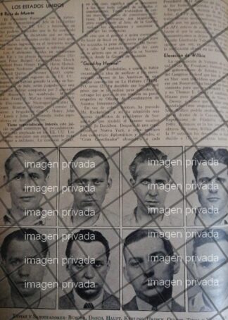 AFICHE RETRO ESPIAS NAZIS EJECUTADOS EN U.S.A 1942