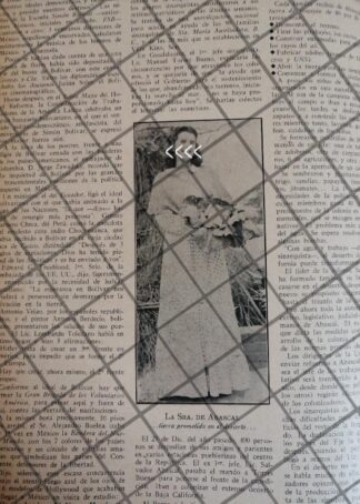 AFICHE RETRO GUADALUPE CARRANZA PULIDO 1942