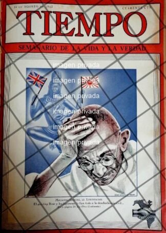 PORTADA ANTIGUA. MAHATMA GANDHI 1942