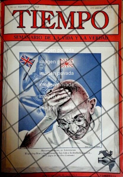 PORTADA ANTIGUA. MAHATMA GANDHI 1942