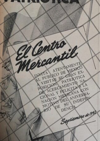 AFICHE DE GOBIERNO 1942 EXPOSICION PATRIOTICA 1942