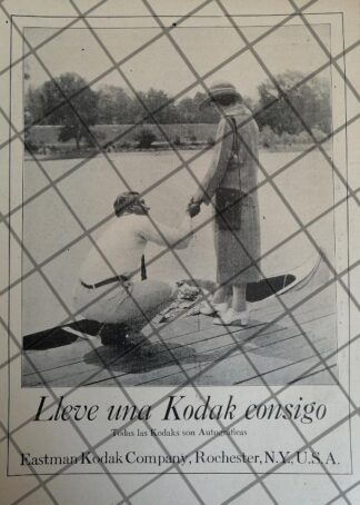 CARTEL PUBLICITARIO ANTIGUO CAMARAS KODAK 1928 -64
