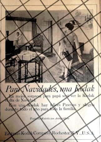 CARTEL PUBLICITARIO ANTIGUO CAMARAS KODAK 1928 -65