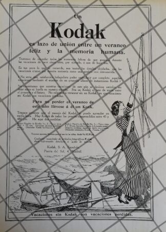 CARTEL PUBLICITARIO ANTIGUO KODAK 1913 -3