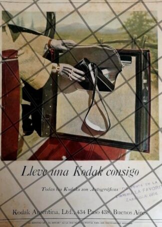 CARTEL PUBLICITARIO ANTIGUO CAMARAS KODAK 1926 -68