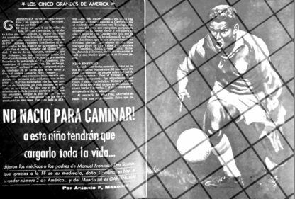AFICHE RETRO FUTBOLISTA MANUEL DOS SANTOS "GARRINCHA" 1963 - Image 2