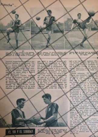AFICHE RETRO FUTBOLISTA. ALFREDO PISTACHE TORRES, 1955 2