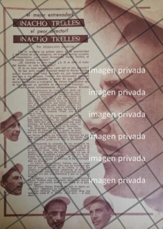 AFICHE RETRO FUTBOLISTA. NACHO TRELLES 1963