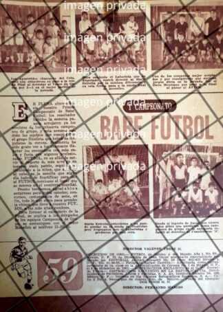 AFICHE RETRO CAMPEONATO "BABE FUTBOL" 1963 /RARO 3