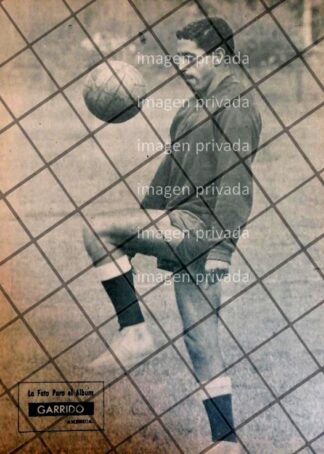 AFICHE RETRO FUTBOLISTA. Armando "Pichicuaz" Garrido 1963