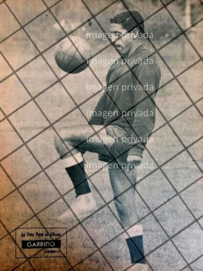 AFICHE RETRO FUTBOLISTA. Armando "Pichicuaz" Garrido 1963