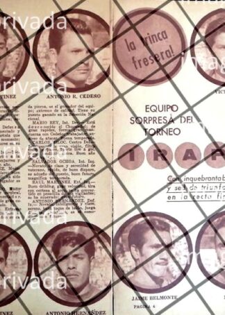 AFICHE RETRO CLUB DE FUTBOL IRAPUATO 1963 /RARO