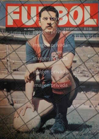 AFICHE RETRO FUTBOLISTA CARLOS MALVIDO VALVERDE 1963 2
