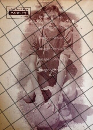 AFICHE RETRO FUTBOLISTA BERNARDO HERNANDEZ "MANOLETE" 1963