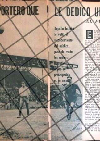 AFICHE RETRO FUTBOLISTA RAFAEL MOLLINEDO GARCIA 1963
