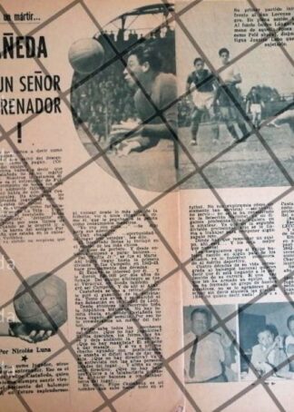AFICHE RETRO ENTRENADOR. FELIPE CASTAÑEDA 1963 FUTBOL