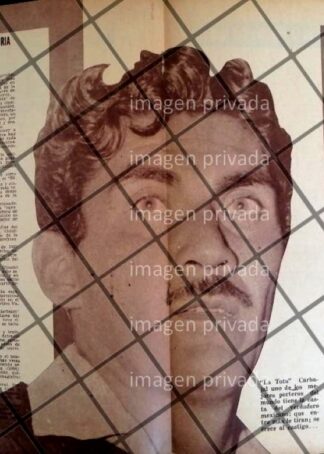AFICHE RETRO FUTBOLISTA. LA TOTA CARBAJAL 1963-3