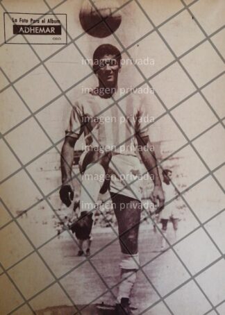 AFICHE RETRO FUTBOLISTA. ADHEMAR 1963 ORO DE JALISCO