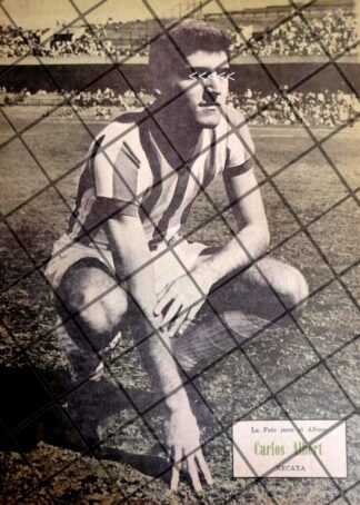 AFICHE RETRO FUTBOLISTA CARLOS ALBERT LLORENTE 1963