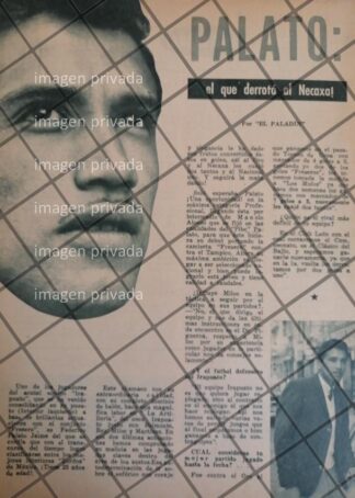 AFICHE RETRO FUTBOLISTA FEDERICO PALATO JAIME 1963