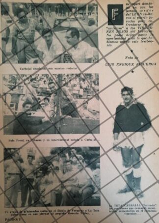 AFICHE RETRO FUTBOLISTA LA TOTA CARBAJAL 1963
