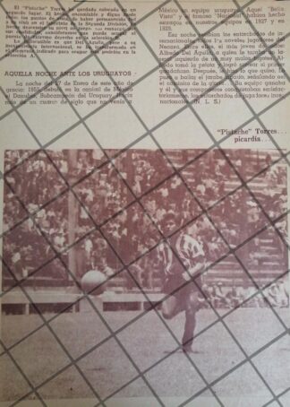 AFICHE RETRO FUTBOLISTA. ALFREDO PISTACHE TORRES, 1955
