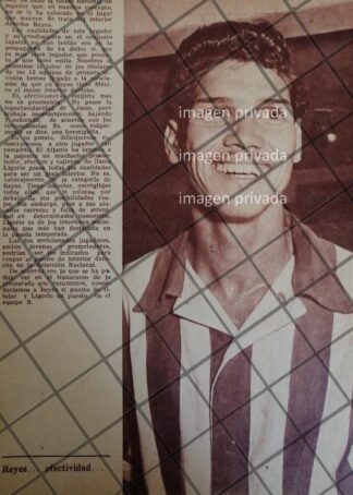 AFICHE RETRO FUTBOLISTA. SALVADOR CHAVA REYES, 1955