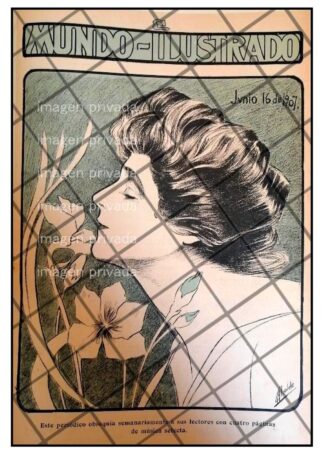 PORTADA ANTIGUA ART NOUVEAU DE CARLOS ALCALDE 1907