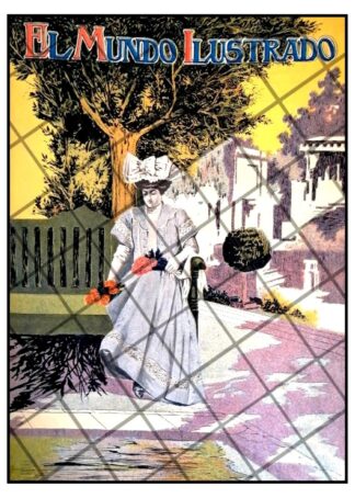 PORTADA ANTIGUA ARTISTICA 1907 LA ALAMEDA CDMX