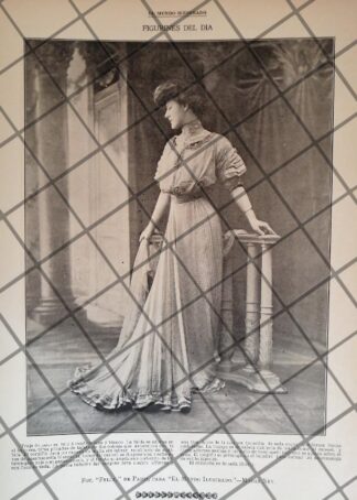 CARTEL PUBLICITARIO ANTIGUO. VESTIDO. CASA DE MODAS NEY SOEURS. 2