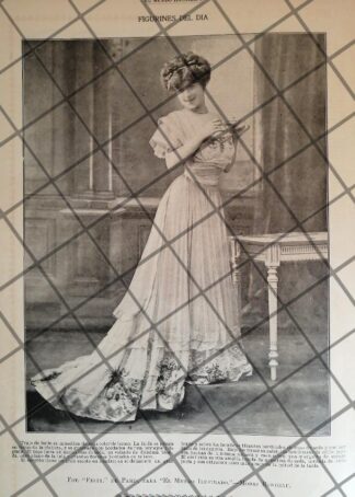 CARTEL PUBLICITARIO ANTIGUO. VESTIDOS. CASA RONDEAU TEMPLIER 4