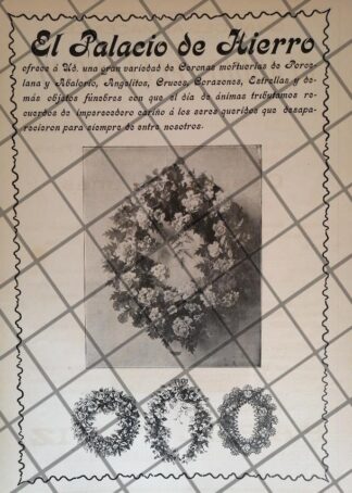 CARTEL ANTIGUO EL PALACIO DE HIERRO 1907 -90